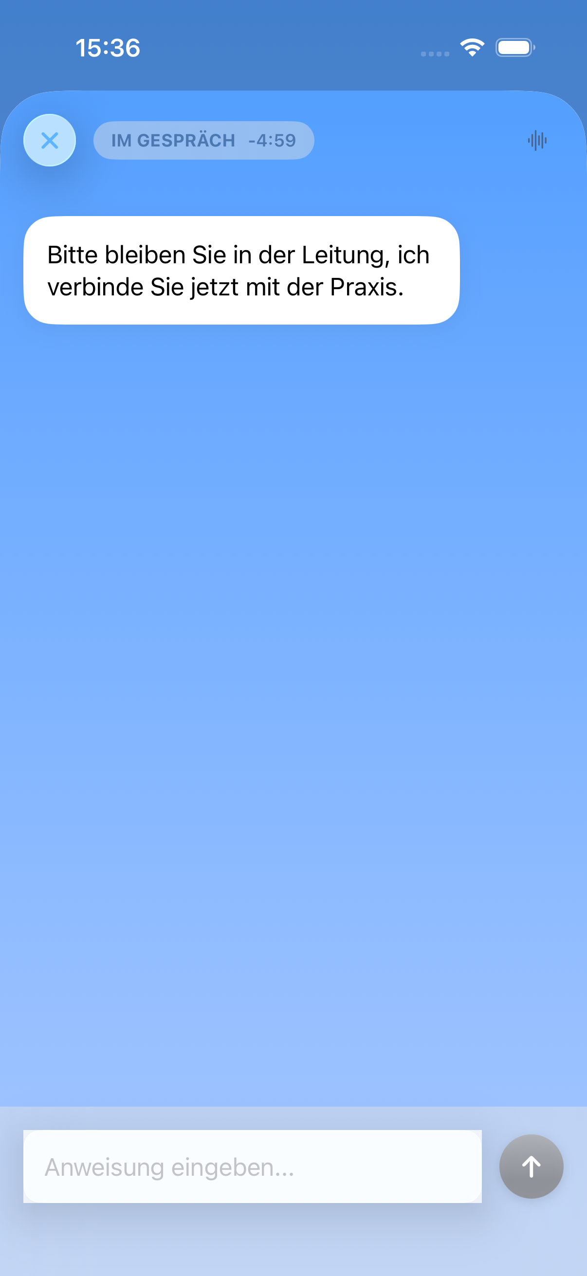 Anrufangst Live-Anruf mit Rückfrage